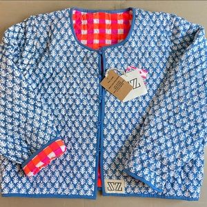 NWT SZ BLOCKPRINTS QUILTED JACKED HARD TO FIND LARGE